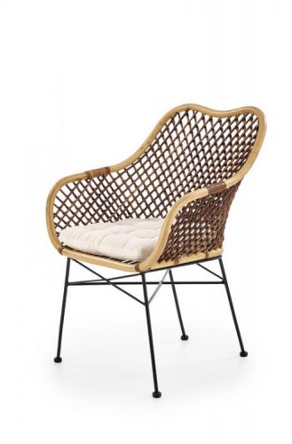 Кресло K336 Halmar Натуральный / Темно-коричневый